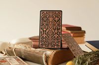 Cartes de tarot Kingcards Gold Edge, finition mate, impression personnalisée, jeu d'oracle avec guide, vente en gros, lecture spirituelle