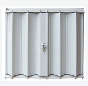 Stores d'<span class=keywords><strong>accordéon</strong></span> d'obturateur d'ouragan en alliage d'aluminium de volet roulant extérieur résistant pour le modèle d'ouverture horizontale de typhon - Product Image 1