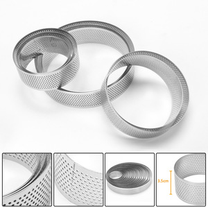 Stampo Rotondo per Crostate in Acciaio Inox 304, per Torte alla Frutta, <span class=keywords><strong>Stampi</strong></span> per Dolci Fai-da-Te, Torte, Mousse, Utensili da Cucina - Product Image 4