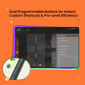 تابلت الرسم الاحترافي المحمول DigiDraw Turing Basic <span class=keywords><strong>M</strong></span> T610 للرسوم المتحركة والفنون، تابلت الرسم بالقلم - Product Image 6