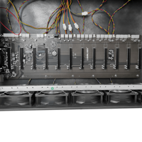 Boîtier de serveur silencieux 12 GPU avec cartes graphiques 3090 RTX, cadre de boîtier 8 à 12 GPU, format ATX, carte mère de serveur, alimentation électrique en stock