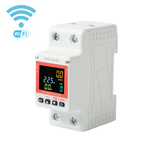 Disjoncteur intelligent <span class=keywords><strong>miniature</strong></span> Compteur de protection de surtension/sous-tension pour maison intelligente avec mesure et fonction WiFi RCBO - Product Image 1
