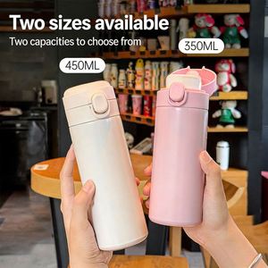 แก้วสแตนเลสสุญญากาศแบบมีฝาเด้งและหลอดดูด แก้วเดินทางพร้อมฝาปิด สกรีนโลโก้ได้ - Product Image 2