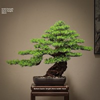 Nouvelle plante artificielle de style chinois en pot pour la décoration intérieure du salon et du bureau
