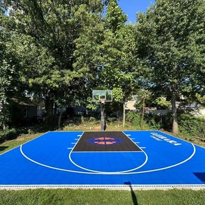 Suelo de PVC Resistente para Canchas de Baloncesto, Antideslizante, Encastrable, Baldosas para Arenas Deportivas Multifuncionales - Product Image 3