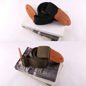 Extremos de cuero de gamuza marrón de alta calidad, correa de guitarra de algodón eléctrico acústico, superventas, piezas y accesorios para instrumentos de cuerda - Product Image 6