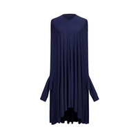 Jelbab à manches longues de haute qualité, couleur unie, extensible, hijab long, khimar respirant, abaya musulmane pour la prière du Ramadan, kebaya, taille unique