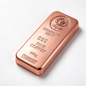 Barra de Cobre Puro 999 de 1 kg, Lingote Fundido y Estampado, Metal de Cobre Puro para Colección y Regalos - Product Image 6