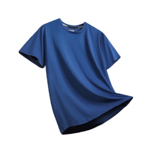 เสื้อยืดผู้ชายผ้าไอซ์ซิลค์โพลีอะไมด์52% 12% สแปนเด็กซ์36% โลโก้ส่วนตัวชุดออกกำลังกาย - Product Image 1