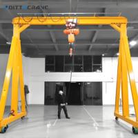 Grue portique électrique mobile industrielle de type A, portante, pour atelier, capacité 2, 3 et 5 tonnes