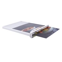 Présentoir publicitaire Led debout personnalisé Porte-menu mince pour affiche A4 Caisson lumineux Supports pour panneaux LED