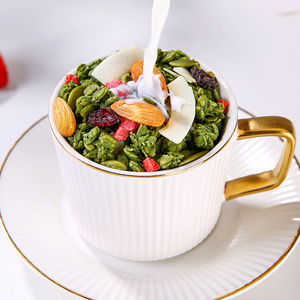 Granola croustillant aux noisettes séchées sans sucre, petit-déjeuner pour adultes, fitness, nutriment riche, instantané, alimentation rapide - Product Image 4