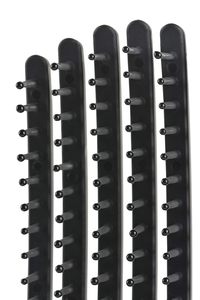 Cepillo Desenredante para Cabello con Cerdas de Nylon Resistentes al Calor, Diseño Personalizado Negro de 9 Líneas - Product Image 3