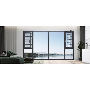 Fenêtre panoramique intégrée en aluminium sur mesure, insonorisée, à double vitrage, à haute efficacité énergétique, pour usage résidentiel - Product Image 1