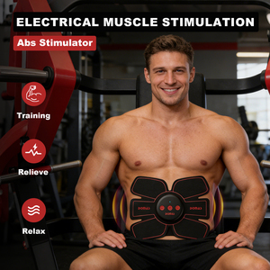 Massaggiatore per <span class=keywords><strong>Addominali</strong></span> Ricaricabile, Attivatore Muscolare per Rilassamento e Tonificazione, Unisex - Product Image 2