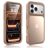 Coque de téléphone 2-en-1 antichoc en acrylique TPU+PC pour iPhone 18 Pro Max et iPhone 17 Pro Max – Housse de protection robuste