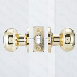 Kunci kenop pintu Interior kamar mandi kamar tidur privasi tabung masuk kuningan dipoles bagian kamar mandi Modern - Product Image 3