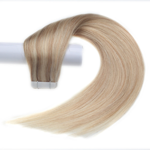 Commercio all'ingrosso Doppio Disegnato Misto Oro Nastro di Colore Dei Capelli Reale capelli del Nastro Dei Capelli Umani Indiani di Remy Del Virgin Nastro In Estensioni Dei Capelli - Product Image 2