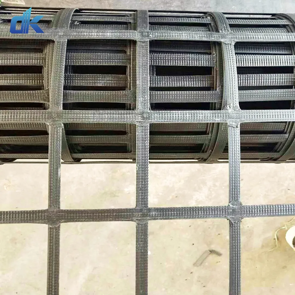 Dingkun retaining wall reinforcement geogrid steel plasticBiaxial geogrid