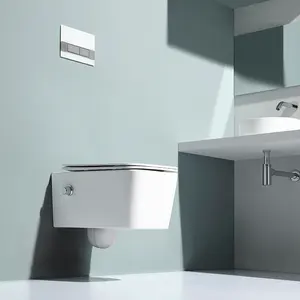 Modern Design Square Shape Toilets With Built-in Bidet Toilet Bowl With Bidet Toilet With Bidet Integrated