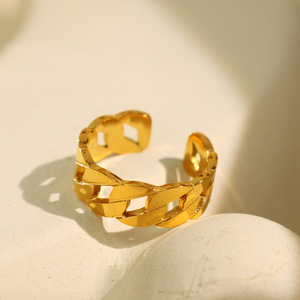 Pendientes de Aro Geométricos Chapados en Oro, Aleación de Zinc, Joyería de Moda para Mujer, Talla 7, No Ajustables - Product Image 2