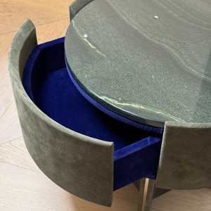 Sang trọng hiện đại tự nhiên đá cẩm thạch bên bảng cao cấp ban đầu Trung Quốc phong cách thiết kế Bàn Cạnh Giường ngủ phòng khách phòng ngủ đầu giường - Product Image 6