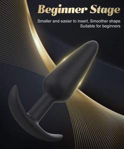 Analplug Butt Plug 3-teiliges Set Analkugeln-Wasserdichter Silikon Prostatamassager für Anfänger und Fortgeschrittene Spieler Komfortabel - Product Image 2