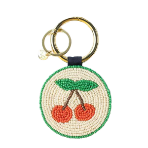 Porte-clés en verre brodé personnalisé, fait main, élégant et durable, avec perles de rocaille, idéal pour mariage, remise de diplôme, Thanksgiving - Product Image 1