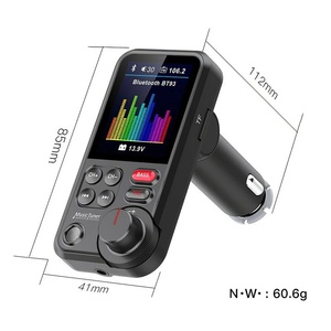 Kit de Manos Libres Bluetooth BT93 con Carga Rápida QC3.0, Reproductor <span class=keywords><strong>MP3</strong></span> con Pantalla Grande, Sintonizador de Música, Hecho de Plástico Resistente - Product Image 4