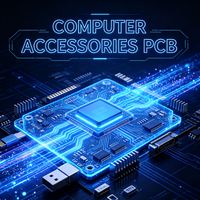 Accessoires informatiques OEM ODM, carte de circuit imprimé personnalisée, carte de circuit imprimé PCBA pour souris d'ordinateur, clavier, adaptateur, pièces détachées