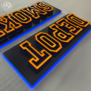 Custom segno tabaccheria LED lettera LOGO fumo impermeabile all'aperto tabacchiera LOGO del negozio di fumo LOGO Business Front segno con l'alta qualità - Product Image 6