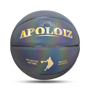 Nuovo Arrivo 2026: Pallone da <span class=keywords><strong>Basket</strong></span> Riflettente Luminoso al Buio, Olografico, in Pelle PU, Misura 7 - Product Image 4