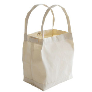 Petit sac de sport en toile cirée Portable à la mode pour le shopping de maquillage sac fourre-tout en toile de coton avec logo imprimé personnalisé - Product Image 1