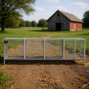 Cage à poulets en acier galvanisé gris clair, 107,6 pieds carrés, haute rigidité, pour volailles - Product Image 2