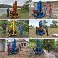 200m Foreuse de Puits d'Eau Remorquée 25CV Diesel avec Pompe à Boue, Tiges et Trépans pour Alimentation en Eau Rurale OEM/ODM