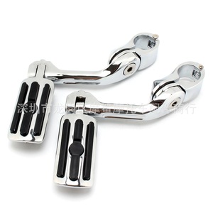 Pedales de Motocicleta Moshark, Cromados, de Aluminio CNC, de 1.25 Pulgadas, para Harley Davidson - Product Image 1