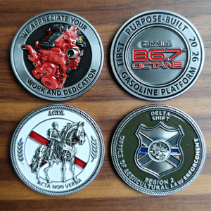 عملات معدنية مخصصة مصنوعة من سبائك الزنك بتقنية الختم، عملة تحدي ثلاثية الأبعاد مطلية بالمينا على الوجهين - Product Image 4