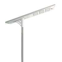 100W 120W Led Power All In One Farola solar con iluminación por control remoto para toda la noche