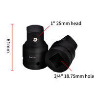 Adaptateur de clé à douille carrée en acier personnalisé OEM 1/2 \ "1/4 \" Convertisseur d'entraînement Jeu de douilles à percussion Offre Spéciale utilisation CR-V de réparation