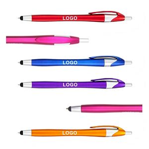 Hotel Gifts Custom Logo Printed Sports 1.0mm Slim Plastic Advertising Ball <b>Pen</b> with Touch for - Product Image 4