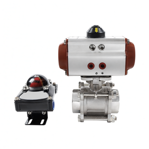 Válvulas de Bola de Pedido Urgente COVNA HK56 DN25 1\" Válvula de Bola de Vapor de 2 Vías con Actuador Neumático de Acero Inoxidable 316 1000 WOG - Product Image 5