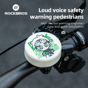 Sonnette de vélo ROCKBROS personnalisée en forme de dessin animé, accessoires de vélo, klaxon de vélo coloré <span class=keywords><strong>pour</strong></span> guidon, sonnette de vélo - Product Image 5