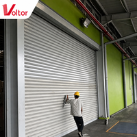 Pintu Gulung Baja Galvanis Tahan Badai, Tahan Angin Kencang, Pintu Gulung Komersial Eksterior, Harga Pabrik