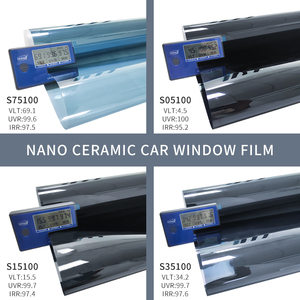 Film <span class=keywords><strong>solaire</strong></span> pour pare-brise de voiture, film teinté pour vitres de voiture, film céramique nano <span class=keywords><strong>anti</strong></span>-UV, papier polarisé pour voitures - Product Image 2