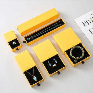 Custom Logo Square Eco-friendly Paper <b>Jewelry</b> Gift <b>Box</b> with <b>Drawer</b> Packaging for Rings Earrings Bracelets Pendants Necklaces - Product Image 6