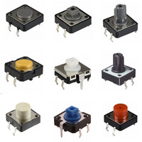Interrupteurs Tactiles à Bouton Autobloquant Multi-Spécifications, Simple ou Double Rangée, 3/6 Broches, 5.8 * 7 * 7, 8 * 8, 8.5 * 8.5mm