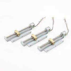 90 مللي متر السكتة الدماغية الخطي الصغير يخطو موتور البسيطة الخطي محرك خطويّ بالتيار المستمر الخطي المحركات 5v dc مع قوس - Product Image 6