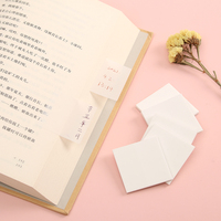 Hengxin Blocs-notes autocollants transparents imperméables personnalisés 76x76mm 50 feuilles Mini notes