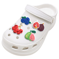 Sepatu berbentuk buah kartun lucu, sepatu serbaguna, bunga sepatu, aksesori DIY yang dapat dilepas, dekorasi gesper sepatu, alas kaki