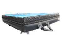 Tapis gonflables Crash Mat Logo personnalisé pvc Sports extrêmes chute libre carré saut atterrissage grand saut Airbag tapis gonflable